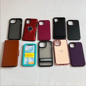 10 Assorted Phone Cases for Various Models